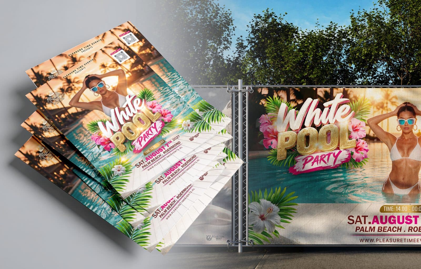Website van White Pool Party